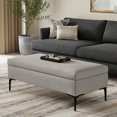 thumbnail image 1 of Simpli Home Rebecca 48W Rectangular Storage Ottoman, 1 of 13