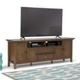thumbnail image 1 of Redmond 72 inch Wide Solid Wood TV Stand in Rustic Natural Aged Brown For TVs up to 80 inches, 1 of 3