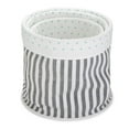 thumbnail image 1 of Simpli Home Redon 3-Piece Fabric Nesting Storage Basket Set in Blue Stripes, 1 of 7