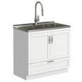 thumbnail image 1 of Simpli Home Reed All-In-One 36-inch Laundry Utility Sink and Cabinet, 1 of 17