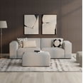 thumbnail image 1 of Rex 2-Seater Modular Sofa and Ottoman Set in Tightly Woven Performance Fabric, 1 of 14