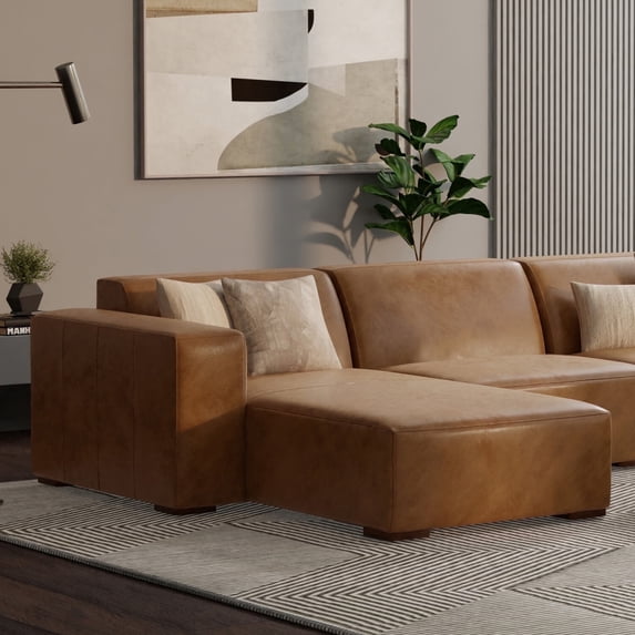 Simpli Home Rex Left Chaise Sofa Module