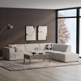 thumbnail image 1 of Rex Right Corner Sectional Modular Sofa with Ottoman in Tightly Woven Performance Fabric, 1 of 14