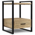 thumbnail image 1 of Simpli Home Simpli Home Riverside SOLID MANGO WOOD 22 inch Wide Modern Industrial TV Media Stand in Natural, 1 of 10