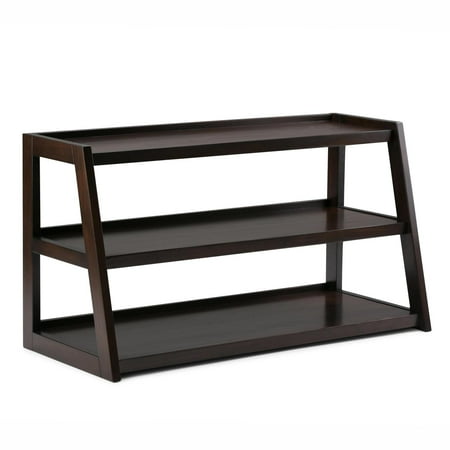 Simpli Home - Sawhorse TV Stand for Most TVs Up to 53" - Dark Chestnut Brown
