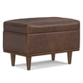 thumbnail image 1 of Simpli Home Shiloh 26W Small Footstool Storage Ottoman Bench, 1 of 14