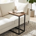 thumbnail image 1 of Simpli Home Skyler 18 inch Wide Solid Mango/Metal Industrial C Side Table in Natural/Charcoal, Assembled, 1 of 8