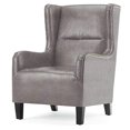thumbnail image 1 of Simpli Home Taylor Wingback Chair-Color:Distressed Black, 1 of 2