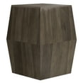 thumbnail image 1 of Terry SOLID MANGO WOOD 16"WD Irregular Side Table in Ash Gray & Fully Assembled, 1 of 12