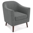 thumbnail image 1 of Simpli Home Thorne 30 inch Wide Contemporary Accent Chair in Shadow Grey Linen look fabric, 1 of 11