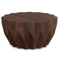 thumbnail image 1 of Simpli Home Turnbull 34 inch Wide Solid Mango Wood Contemporary Coffee Table in Walnut, Fully Assembled, 1 of 7