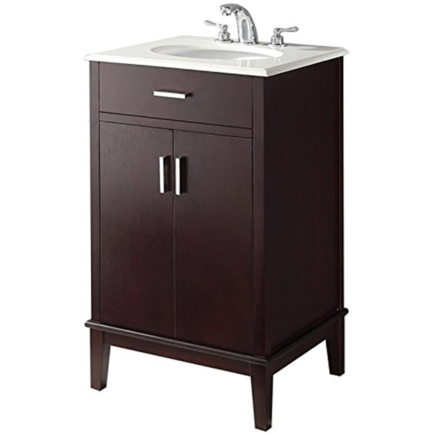 Simpli Home Urban Loft 20" Bath Vanity with Quartz Marble Top - Walmart.com