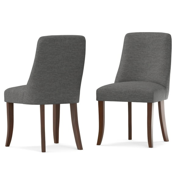 Simpli Home Walden Dining Chair (Set of 2) in Slate Grey