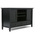 thumbnail image 1 of Warm Shaker 47 inch Wide Solid Wood TV Stand in Black For TVs up to 50 inches, 1 of 11
