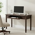 thumbnail image 1 of Simpli Home Warm Shaker 48 inch Wide Solid Wood Rectangular Desk, Mocha Brown, 1 of 10
