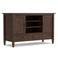 thumbnail image 1 of Warm Shaker 47 inch Wide Solid Wood TV Stand in Russet Brown For TVs up to 50 inches, 1 of 14