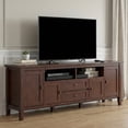 thumbnail image 1 of Simpli Home Warm Shaker 72 inch Wide Solid Wood TV Stand in Russet Brown For TVs up to 80 inches, 1 of 13
