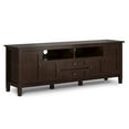 thumbnail image 1 of Warm Shaker 72 inch Wide Solid Wood TV Stand in Russet Brown For TVs up to 80 inches, 1 of 10