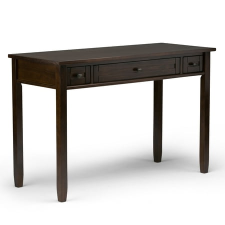Simpli Home - Warm Shaker SOLID WOOD Transitional 48 inch Wide Writing Office Desk in - Tobacco Brown