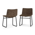 thumbnail image 1 of Simpli Home Warner Mid Century Dining Chair (Set of 2) in Distressed Brown, 1 of 5