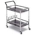 thumbnail image 1 of Simpli Home Watts 26 Inch Bar Cart In Chrome, 1 of 9