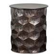 thumbnail image 1 of Simpli Home Whitney 17 inch Wide Industrial Metal Storage Side Table in Antique Silver, Fully Assembled, 1 of 6