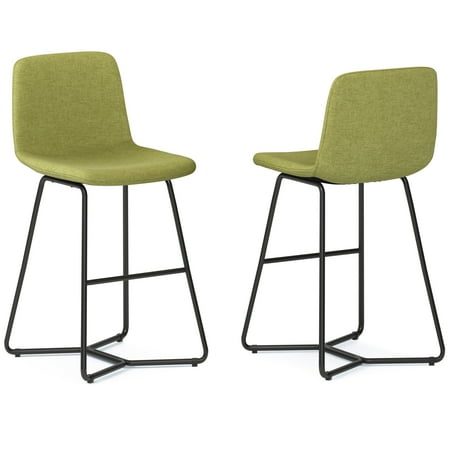 Simpli Home - Wilcox Counter Height Stool (Set of 2) - Acid Green