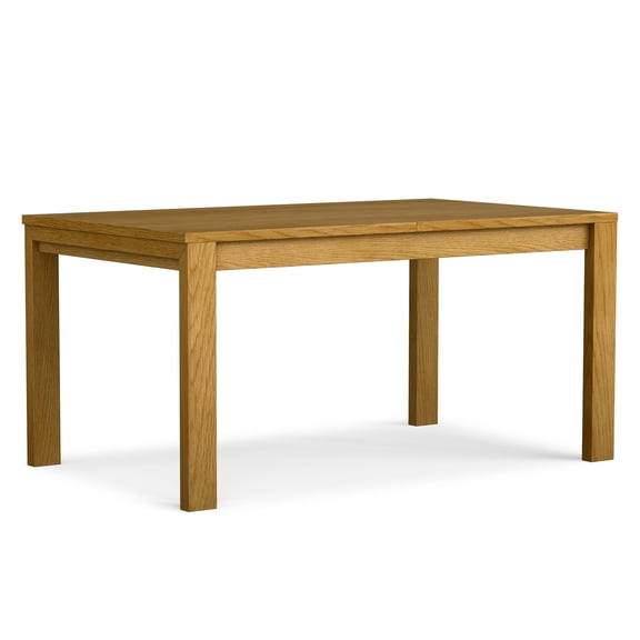 Simpli Home Wilson 60-76 inch x 36 inch Rectangle Transitional Extendable Dining Table in Oak Veneer