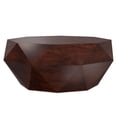thumbnail image 1 of Simpli Home Zayn SOLID ACACIA WOOD 35 inch Wide Irregular Contemporary Coffee Table in Walnut Brown, Fully Assembled, 1 of 8