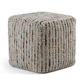 thumbnail image 1 of Simpli Home Zoey 18 inch Wide Boho Cube Pouf in Multi-Color Wool and Cotton, 1 of 5