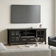 thumbnail image 1 of Simpli Home Simpli Home Kitchener 60 inch Wide Solid Wood Contemporary TV Stand in Hickory Brown For TVs up to 65 inches, 1 of 11