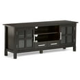 thumbnail image 1 of Kitchener 60 inch Wide Solid Wood TV Stand in Hickory Brown For TVs up to 65 inches, 1 of 8