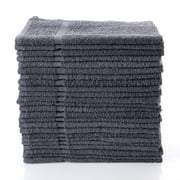 Simpli-Magic 12pk Cotton Hand Towels, 16" x 27", Gray