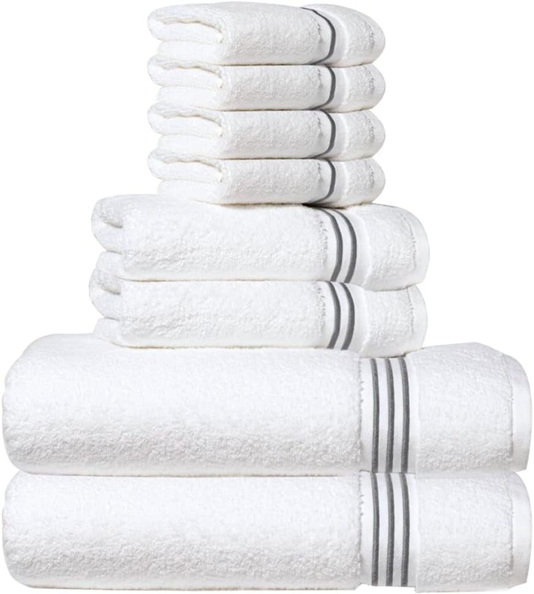 Egyptian Cotton with Dryfast 30"W x 54"W Pine Bark Bath Towel