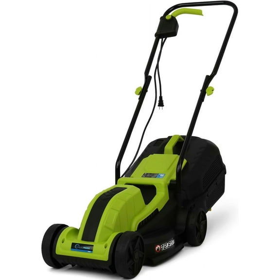 Simpli Magic Corded Electric Lawn Mower Lightweight Lawn Mower with Adjustable Cutting Height