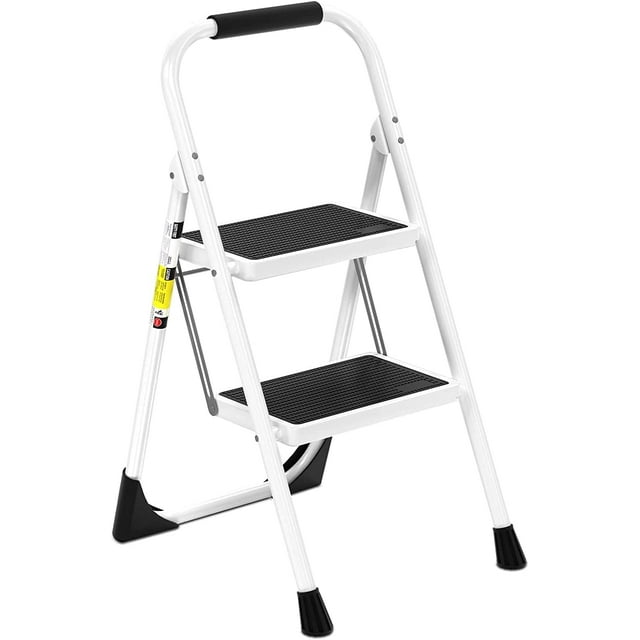 SimpliMagic Folding Step Ladder 2Step Foldable Step Stool with Anti