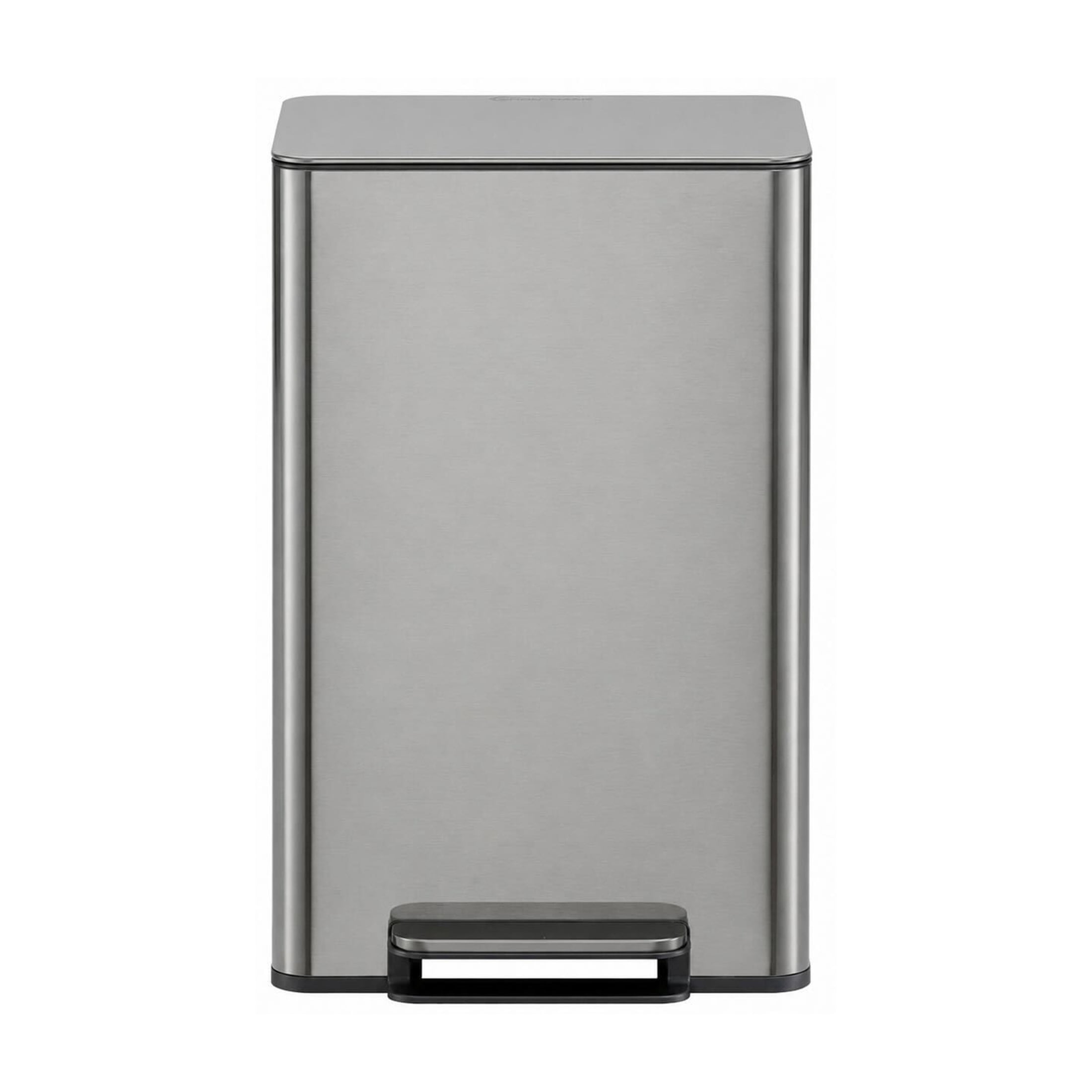 Simpli-Magic Kitchen Trash Can, 13.2 Gallon Stainless Steel Soft Close Step Garbage Bin with Infinity Edge Lid, Gunmetal