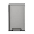 thumbnail image 1 of Simpli-Magic Kitchen Trash Can, 13.2 Gallon Stainless Steel Soft Close Step Garbage Bin with Infinity Edge Lid, Gunmetal, 1 of 6
