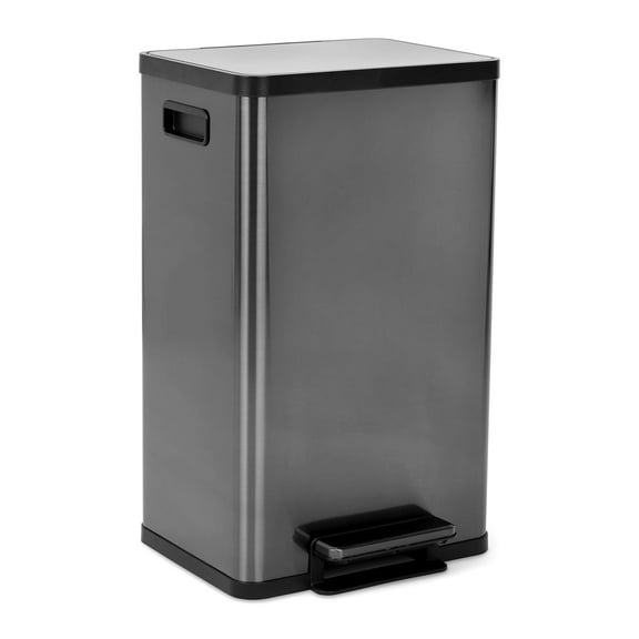 Simpli-Magic Trash Can Garbage Bin for Kitchen, Office & Bedroom, Black 13 Gallon