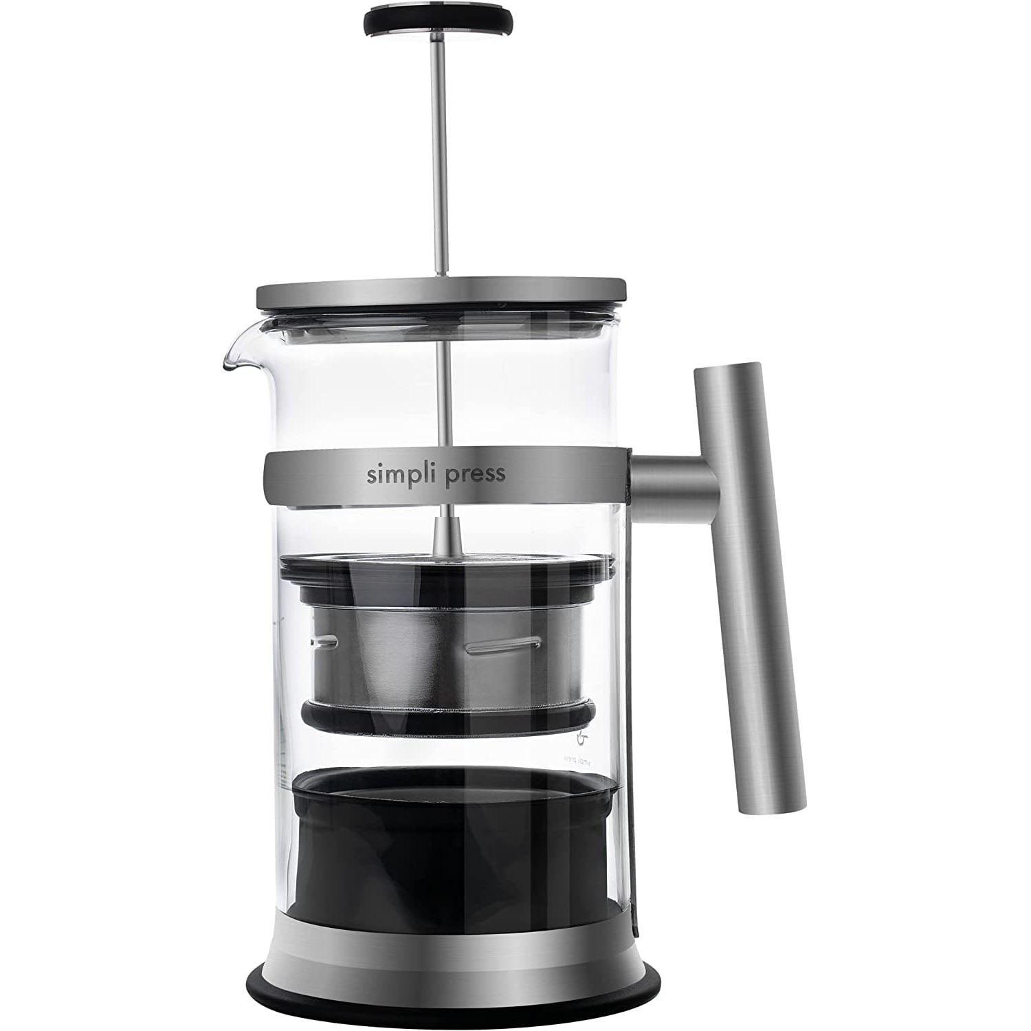 Free Shipping Simpli Press 34 Ounce Stainless Steel and Glass French Press Coffee Maker Red Walmart
