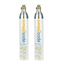 SodaStream 1-Liter Dishwasher Safe Classic White Carbonating Bottle, 2 ...