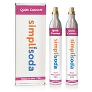 Simpli Soda CO2 Cylinders 60 l Compatible with Sodastream PINK Quick Connect Only