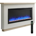 thumbnail image 1 of SimpliFire Boyd 68"W x 40"H x 7.5"D Wall Mount Electric Fireplace Build-Out Kit for 50" Allusion Platinum, 1 of 6
