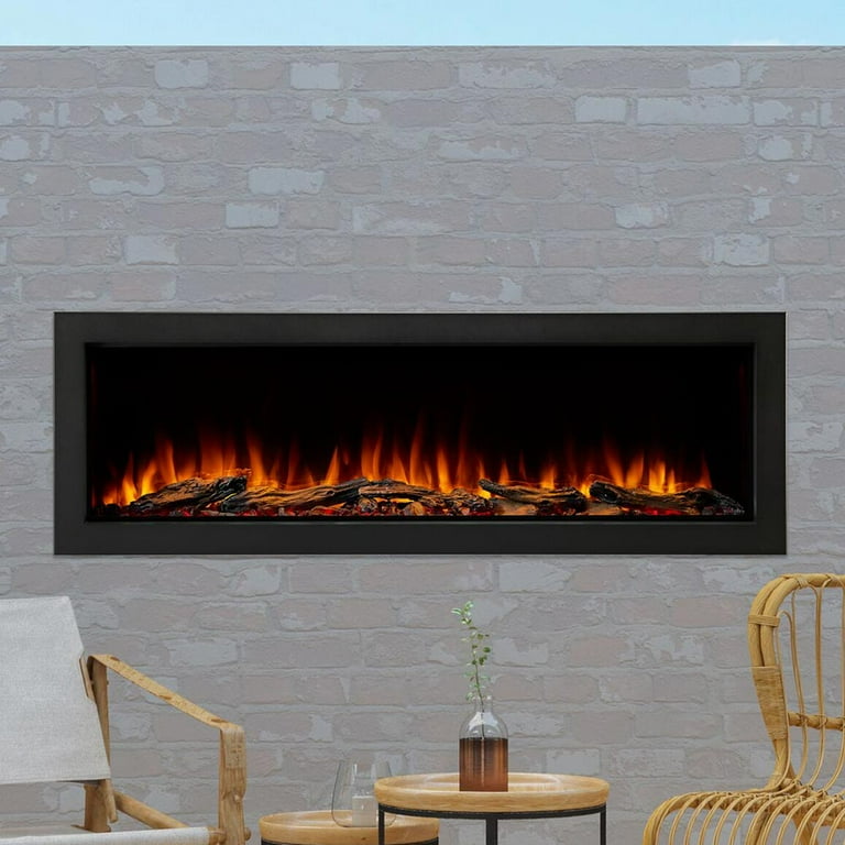 SimpliFire Forum Outdoor Electric Fireplace for Patio 55