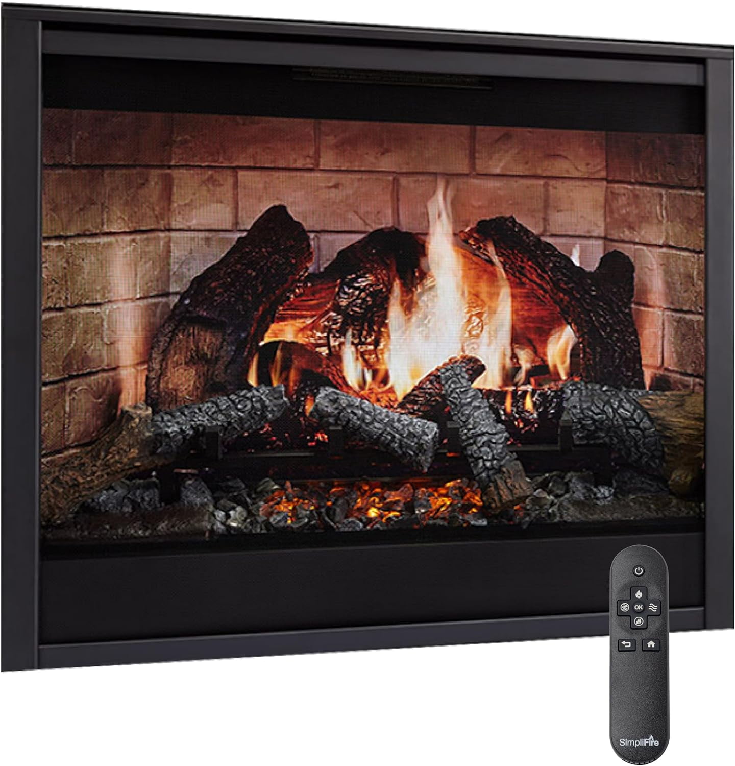 SimpliFire Inception 36" Electric Fireplace Digital Spark Technology