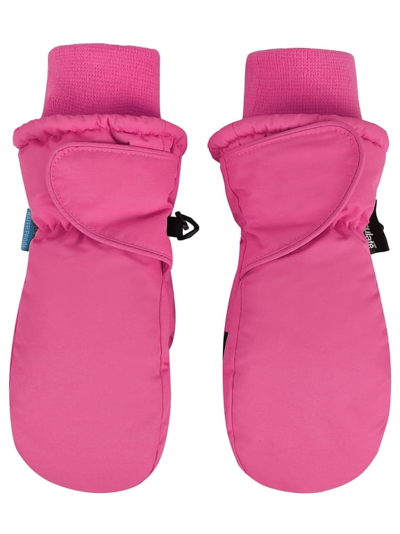Boy's Snow Sports 3M Thinsulate Waterproof Winter Mittens Gloves,S,Fuchsia