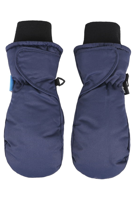 Boys Snow Sports 3M Thinsulate Waterproof Winter Mittens Gloves,XS,Navy