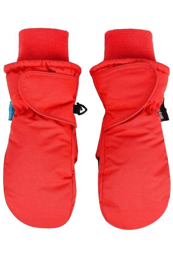 Girl's Snow Sports 3M Thinsulate Waterproof Winter Mittens Gloves,Toddler,Red