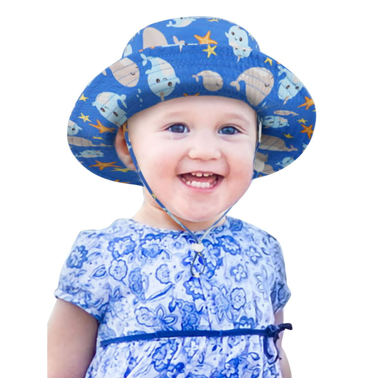 SimpliKids Toddler Boy Hat Foldable Hats for Boys Adjustable Bucket Hat for  Baby Boy Toddler Sun Bucket Hat with Drawstring Bucket Hat for Girls