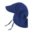 thumbnail image 1 of SimpliKids UPF 50+ UV Ray Sun Protection Baby Hat w/ Neck Flap & Drawstring,Navy,12-24 Months, 1 of 3